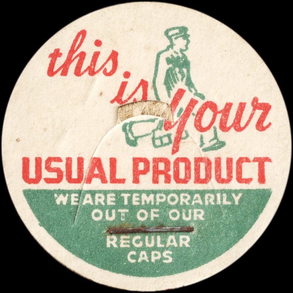 Temporary dairy cap reading, This is your usual product.