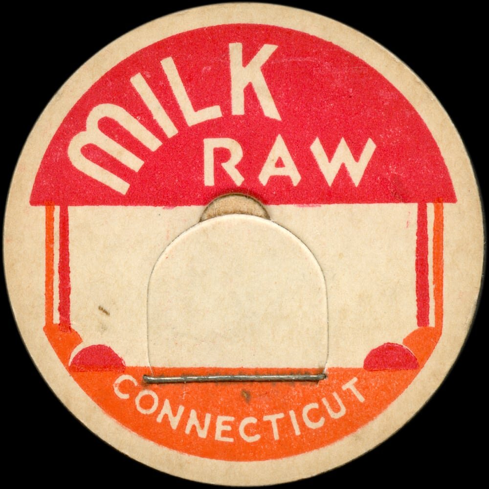 Moncrieff’s Dairy pasteurized milk cap from Peterborough, Ontario.